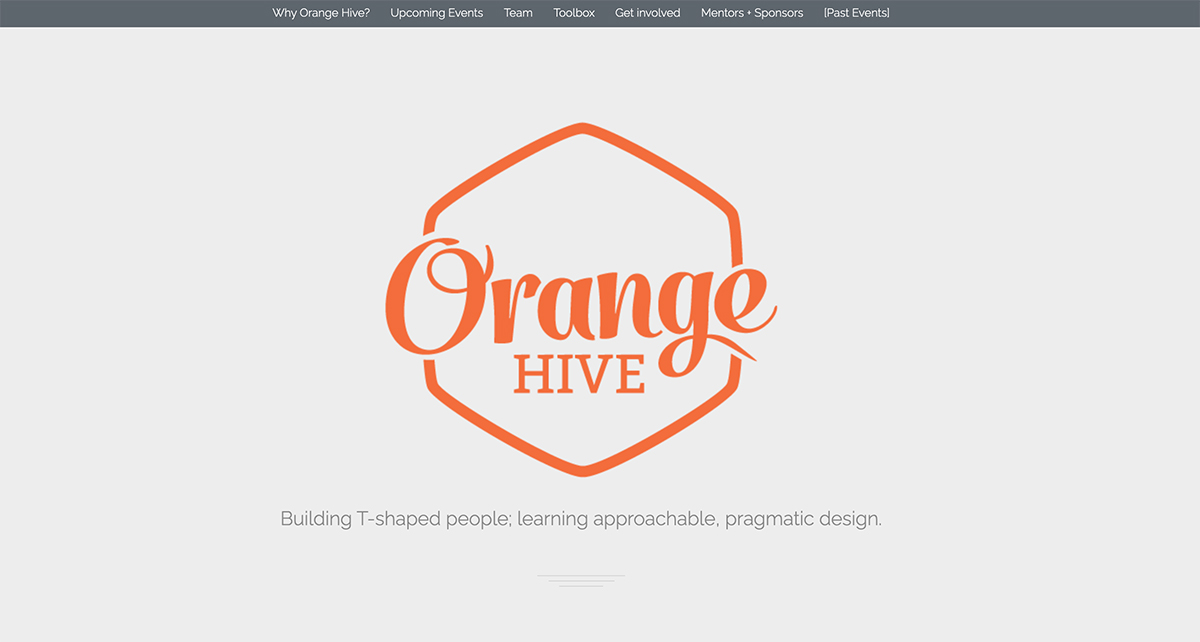 Orange Hive graphic design website Orange Hive graphic design website
